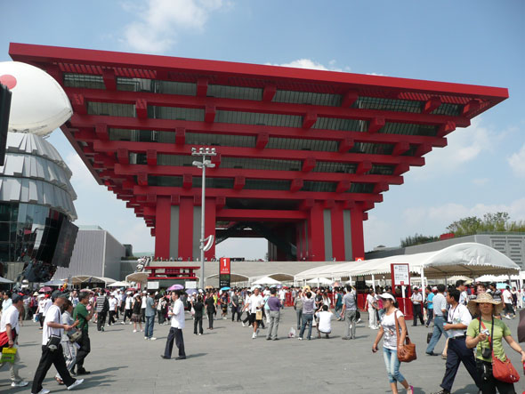 Chinesischer Pavillon auf der Expo 2010 in Shangai
