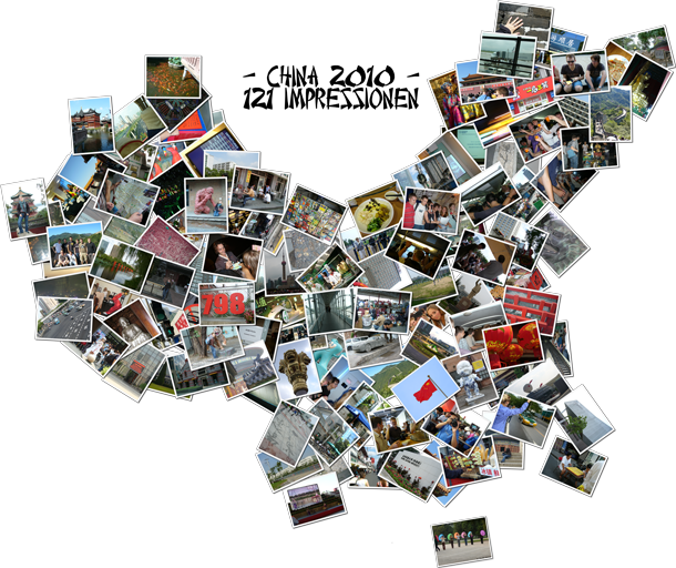Collage aus Eindrücken der ChinaReise2010